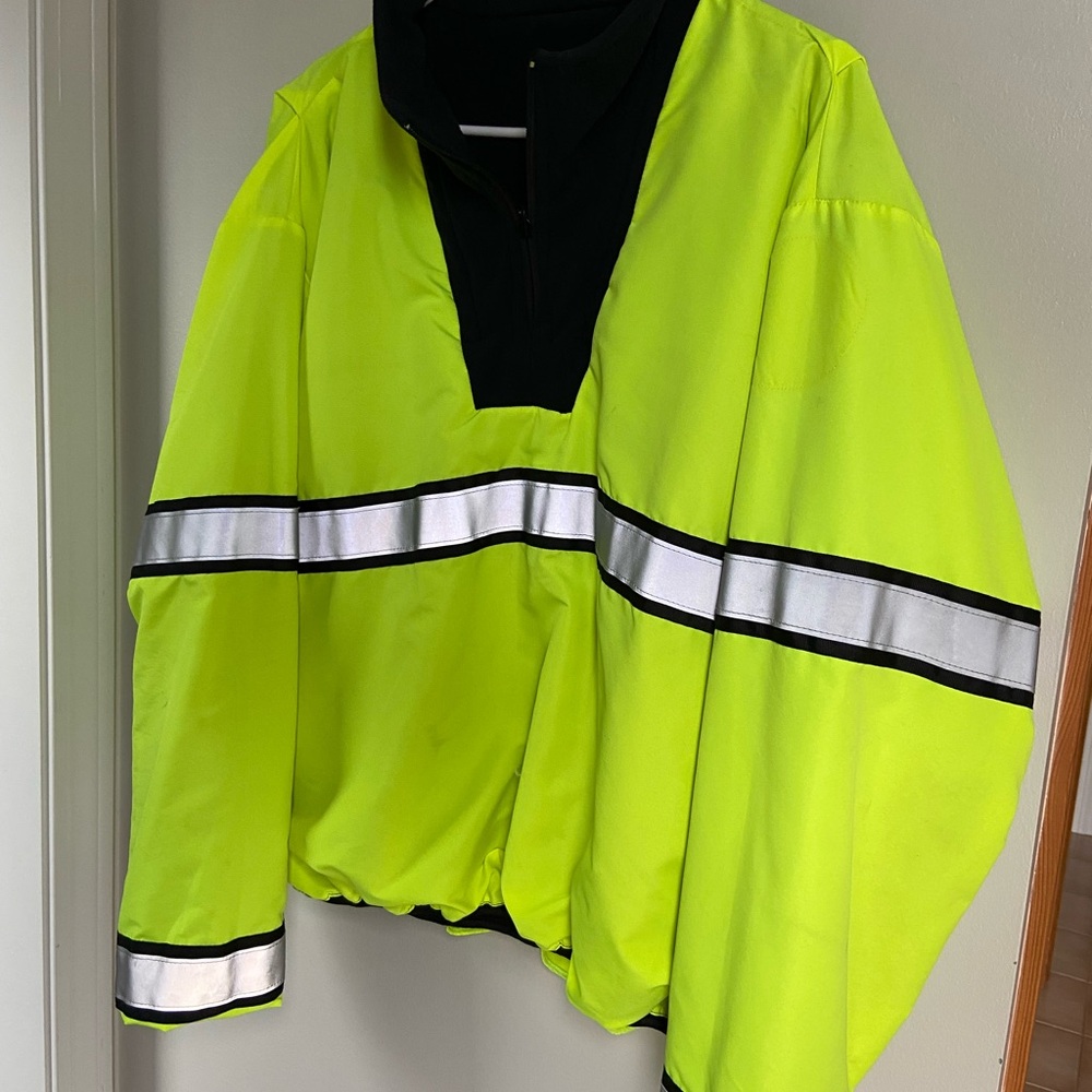 Blauer High-Visibility Yellow Fleece Reversible Pullover